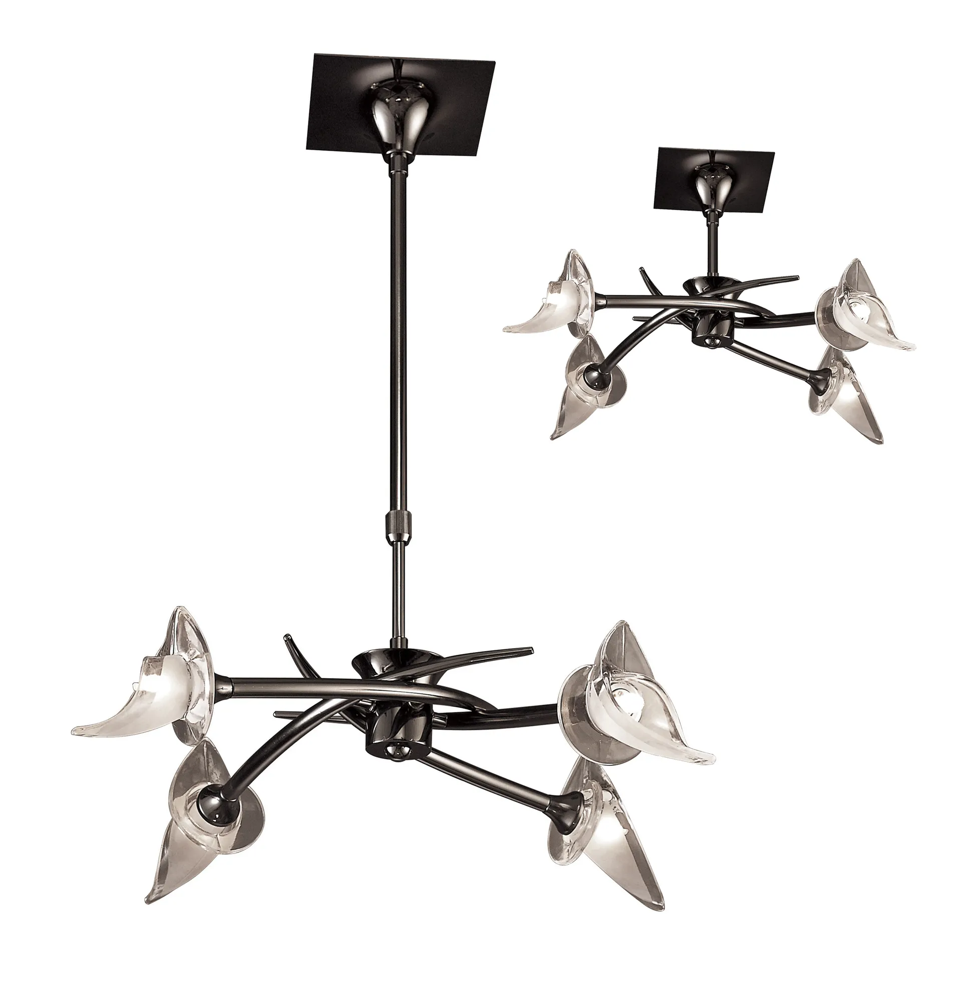 M0302BC  Flavia BC Telescopic/Semi Flush 4 Light